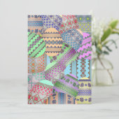 Uitnodiging van Oekraïense paaseieren (Pysanky) (Staand voorkant)