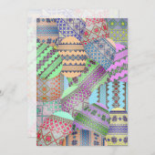 Uitnodiging van Oekraïense paaseieren (Pysanky) (Voorkant / Achterkant)