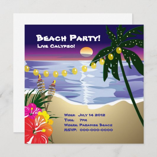 Uitnodiging van partijen om te slaan (Voorkant / Achterkant)