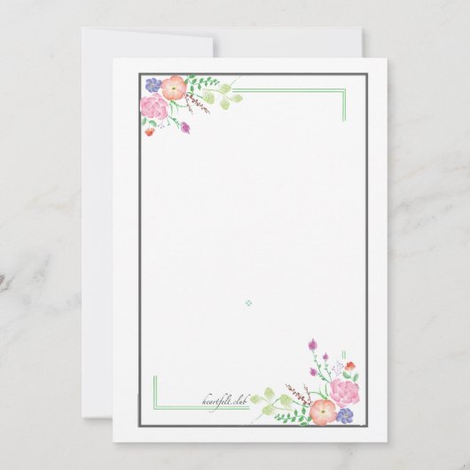 Uitnodiging van Pas getrouwd Brunch (Achterkant)