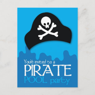 Uitnodiging van piratenpartij briefkaart