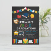 Uitnodiging van prek-Afstuderen-alkboard (Staand voorkant)