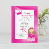  uitnodiging van prinses Birthday (Staand voorkant)