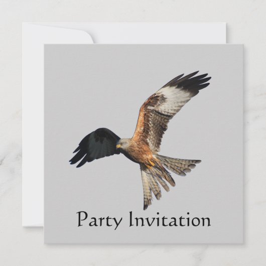 Uitnodiging van Red Kite Party (Voorkant)