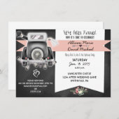 Uitnodiging van Retro Chalkboard Post Wedding Part (Voorkant / Achterkant)