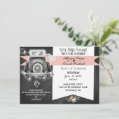 Uitnodiging van Retro Chalkboard Post Wedding Part (Staand voorkant)