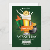 Uitnodiging van Saint Patrick's Day Party (Voorkant / Achterkant)