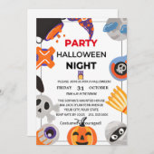 Uitnodiging van Spellbound Halloween Party (Voorkant / Achterkant)