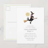 Uitnodiging van Spellbound Halloween Party Briefkaart (Voorkant / Achterkant)