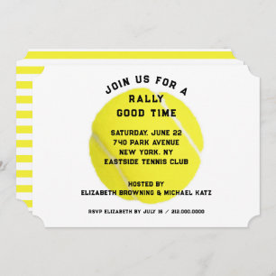 Uitnodiging van Tennis Party