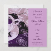 uitnodiging van theepartijtheer (Achterkant)