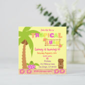 Uitnodiging van Tropical Luau (Staand voorkant)
