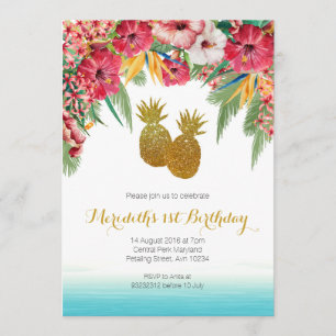 Uitnodiging van Tropical Summer Birthday