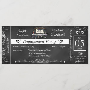 Uitnodiging van vervoersbewijzen van de partij Cha