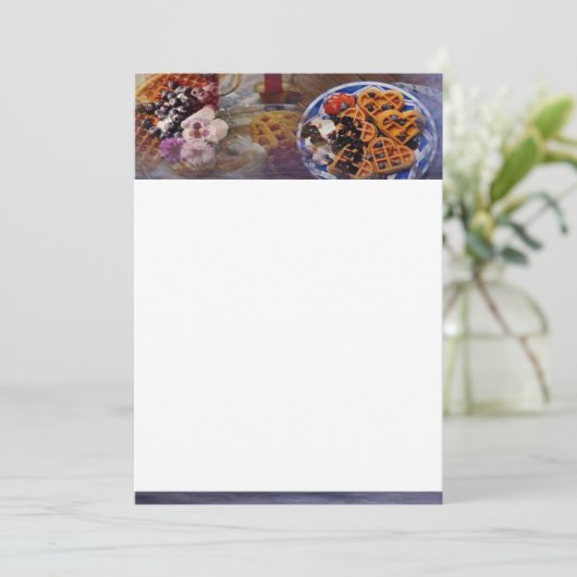 Uitnodiging van wafels (Staand voorkant)