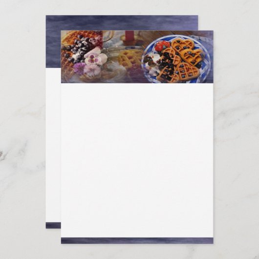 Uitnodiging van wafels (Voorkant / Achterkant)