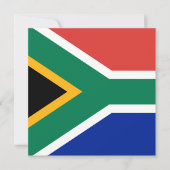 Uitnodiging van Zuid-Afrika om vlag te voeren (Voorkant)