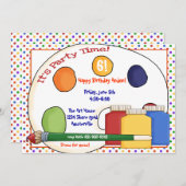 Uitnodiging verf (Voorkant / Achterkant)