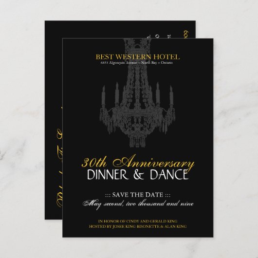 Uitnodiging verjaardagsfeest (Voorkant / Achterkant)