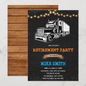 Uitnodiging verjaardagsfeest pensioneringsfeest me (Voorkant / Achterkant)