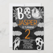 Uitnodiging Verjaardagsfeestje Halloween (Voorkant)