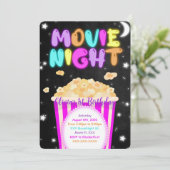 Uitnodiging verjaardagsfilmavond (Staand voorkant)