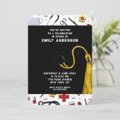 Uitnodiging verpleegsters afstudeerfeest (Staand voorkant)