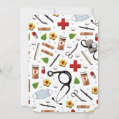 Uitnodiging verpleegsters afstudeerfeest (Achterkant)