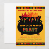 Uitnodiging via Hot & Spicy Party (Voorkant / Achterkant)