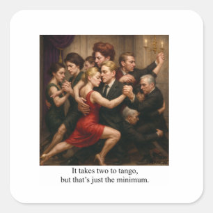 Uitnodiging Vierkante Sticker