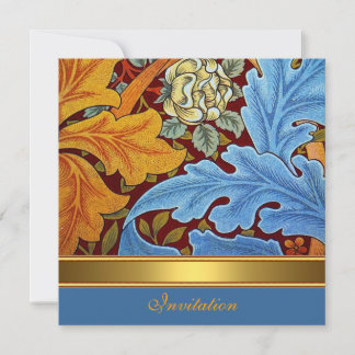 Uitnodiging Vintage Victoriaans William Morris Blo