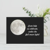 Uitnodiging volledige maan (Staand voorkant)