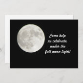 Uitnodiging volledige maan (Voorkant / Achterkant)