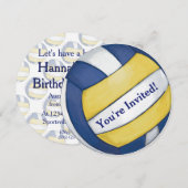 Uitnodiging volleybalpartij (Voorkant / Achterkant)