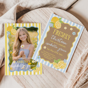 Uitnodiging voor 13e verjaardag 'Freshly Thirteen'