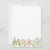 Uitnodiging voor 1e verjaardag van A Little Wildfl (Achterkant)