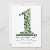 Uitnodiging voor 1e verjaardagsfeestje (Voorkant)