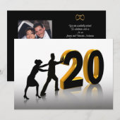 Uitnodiging voor 20 jarig jubileum (Voorkant / Achterkant)