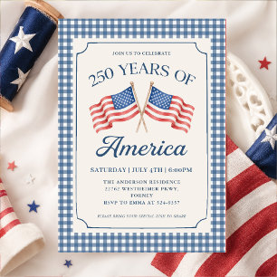Uitnodiging voor 250 jaar Amerika-feest