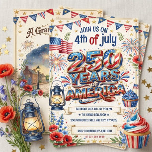 Uitnodiging voor 250-jarig jubileum van Amerika 4