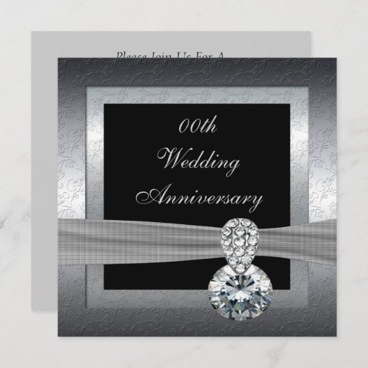 Uitnodiging voor 25-jarig bruiloftsfeest (Voorkant / Achterkant)