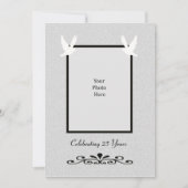 Uitnodiging voor 25-jarig zilveren huwelijksjubile (Voorkant)