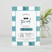 Uitnodiging voor 2e verjaardag van Too Cool (Staand voorkant)