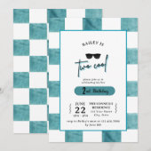 Uitnodiging voor 2e verjaardag van Too Cool (Voorkant / Achterkant)