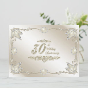 Uitnodiging voor 30-jarig huwelijksjubileum
