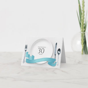 Uitnodiging voor 30-jarig huwelijksjubileum diner