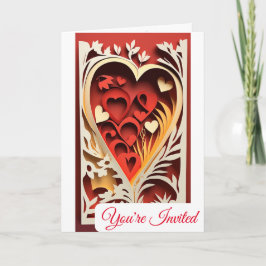 Uitnodiging voor 3D-papier