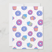 Uitnodiging voor 3de verjaardag Donut (Achterkant)