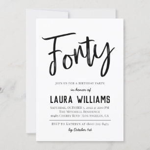 Uitnodiging voor 40e Script Word Birthday