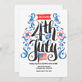 Uitnodiging voor 4 juli (Voorkant / Achterkant)